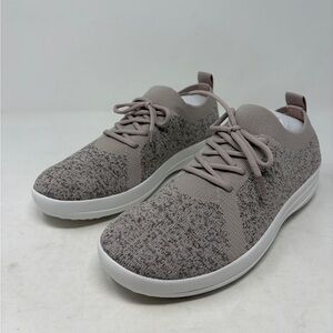 FitFlop Women's F-Sporty Uberknit Sneakers Weave, Metallic Mink, 8.5 M US NEW
